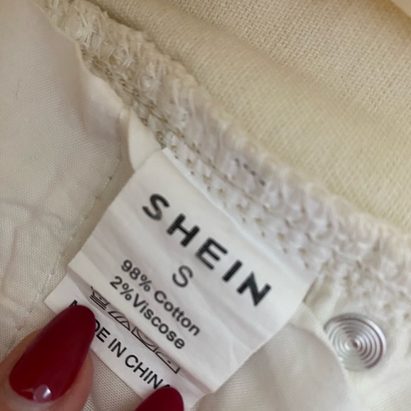 Not warn, pale beige, SHEIN jean shorts! They are only $10 bought for $20. - Picture 2 of 2
